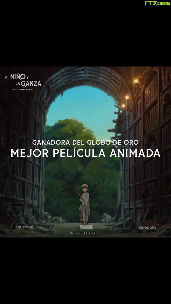 Alfonso Herrera Instagram - Ganadora del Globo de Oro a Mejor Película Animada #ElNiñoYLaGarza de Hayao Miyazaki Ahora en cines de México.
