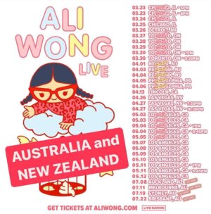 Ali Wong Instagram - AUSTRALIA and NEW ZEALAND: I’m coming to you for the very first time. Excited to stock up on Tim Tams and drink ice coffee through them like a straw. Please let me know if you have any recs for places to eat and things to do. I can’t wait!!! PRESALE has begun. Tix and info in bio ⬆️