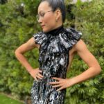 Ali Wong Instagram - CHICAGO, DETROIT, TORONTO, NEW JERSEY and PHILADELPHIA! I’ll see u in just two weeks. Link to tix and info in bio ⬆️ 🙏 everyone who got me out of my tracksuit and greasy hair for the @filmindependent Indie Spirit Awards Styling @taraswennen Dress @congtriofficial Makeup @danielmartin Hair @claytonhawkins Nails @thuybnguyen Jewelry @castjewelry Shoes @brandonblackwoodnyc