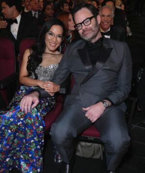 Ali Wong Instagram - 🥩 🏆 🙌

🙏 
Styling: @taraswennen 
Makeup: @danielmartin 
Hair: @claytonhawkins 
Nails: @thuybnguyen 
Dress and Bag: @louisvuitton 
Jewelry: @chopard 
Shoes: @brandonblackwoodnyc 

Photos S3, S7, S8: AP/Invision for the Television Academy, © Television Academy