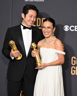 Ali Wong Instagram - 🥩🏆🙌

S1 📸 @claytonhawkins 
S2 Golden Globes 2024
