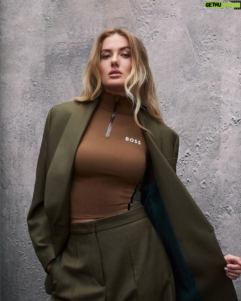 Alica Schmidt Instagram - Sleek, sporty, and smart. The new BOSS x Alica Schmidt collection will get your hearts racing #BeYourOwnBOSS