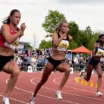 Alica Schmidt Instagram - The first competition of my outdoor season is in the books 🙌🏼 two personal bests but still some work to do 💪🏼 can‘t wait for the next race⚡️ @marsha_du_ Thank you for this video 🥰🙌🏼 #trackandfield #running #sprint #150m
