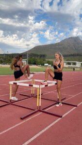 Alica Schmidt Instagram - 👯‍♀️ @lauraraquel.mllr #trackandfield #hurdles #stellenbosch #capetown #trainingcamp #paris2024 #tracklife