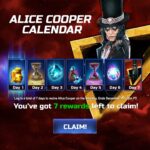 Alice Cooper Instagram - Get Alice Cooper for FREE by logging in any 7 days between now and December 15th from the Legacy of the Beast collaboration calendar! Have you battled with Alice Cooper in the Road Rats Forever Dungeon event? https://bit.ly/RoadRatsForeverDungeon