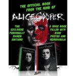 Alice Cooper Instagram - ‘Starring Alice Cooper’ The brand new official book from Rufus Publications is now available for preorder. All preorders save 10% when ordered before November 30th. The book comes in three editions including a deluxe version signed by Alice Cooper and limited to just 500 copies. Alice Cooper is a truly defining artist in the Rock pantheon who significantly shaped both the visual and musical landscape influencing countless other artists and selling over 50 million records along the way. This collection goes deep into the history books and celebrates the unique story of Alice featuring rare and unseen photographs from some of Rock’s must celebrated photographers. 👁️‍🗨️Link in bio👁️‍🗨️ #rufuspublications #alicecooper #photobook #schoolsout #rock 📸’s: 1 - Kyler Clark, 2 & 4 - Ross Halfin, 3 - Glen La Ferman, 5 - Keystone Press. All ©️To the owners. All rights reserved