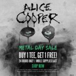 Alice Cooper Instagram - Make today go one louder. Buy 1, Get 1 on select tees. 🛒 https://shop.alicecooper.com/collections/metal-day-sale-2023
