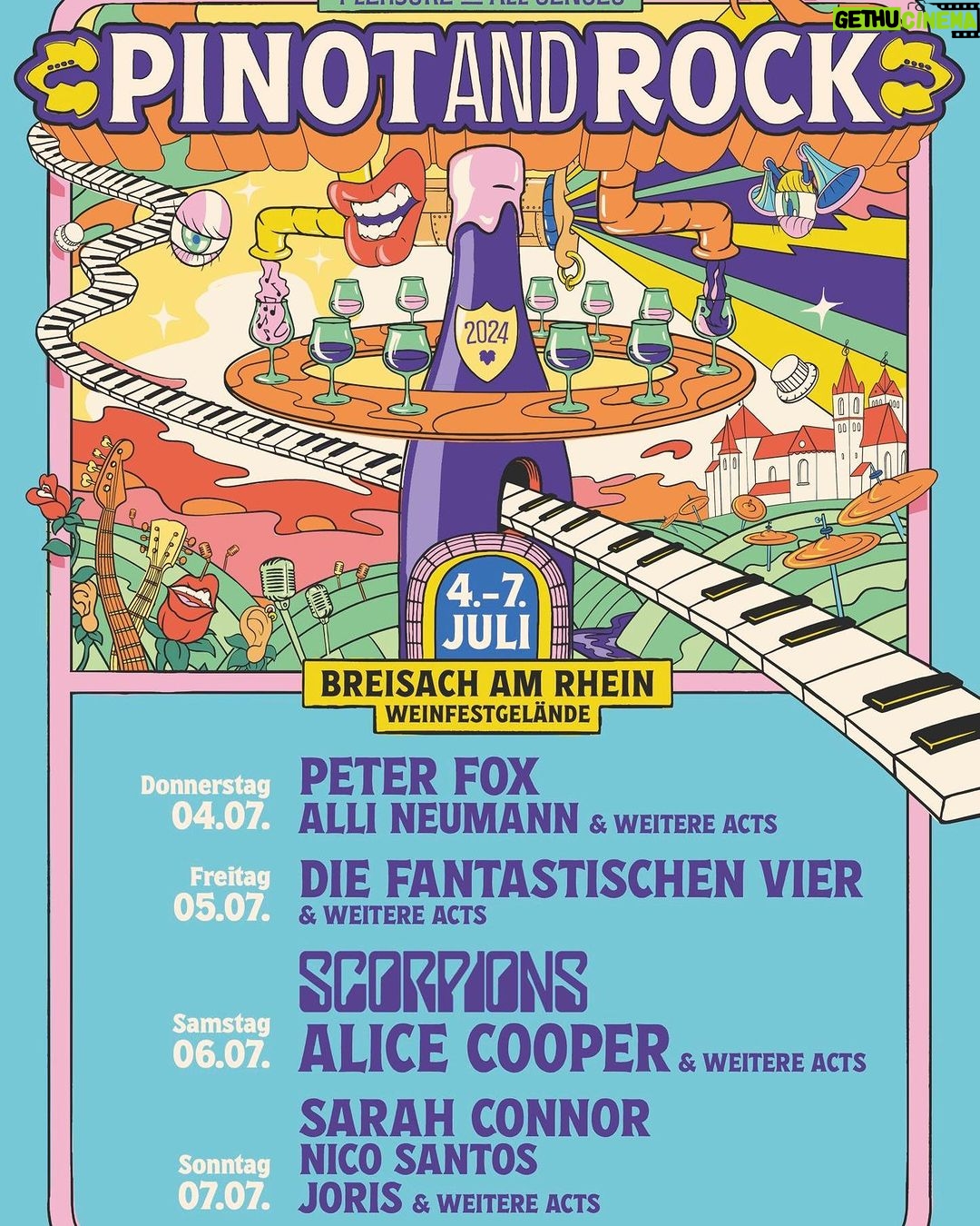 Alice Cooper Instagram - Look alive, Germany. Something wicked this way comes... Pinot & Rock tickets on sale now 🎟️: https://reservix.de/tickets-pinot-and-rock/b29963c71-db42-45b9-ad01-e6a40285a8f0