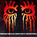 Alice Cooper Instagram - Welcome your neighborhood to my nightmare with the Alice Cooper stencil kit. Download the free guides, carve it up and keep your Jack-O-Lantern light on for everyone tonight. Get yours at AliceCooper.com (link in bio) #halloween #jackolantern #pumpkin