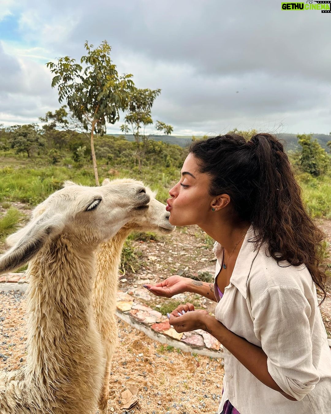 Aline Campos Instagram - Sobre um dia nublado perfeito, vibrando mto AMOR 💜🙏🏾 @paradiseranchbrasil Chapada dos Veadeiros
