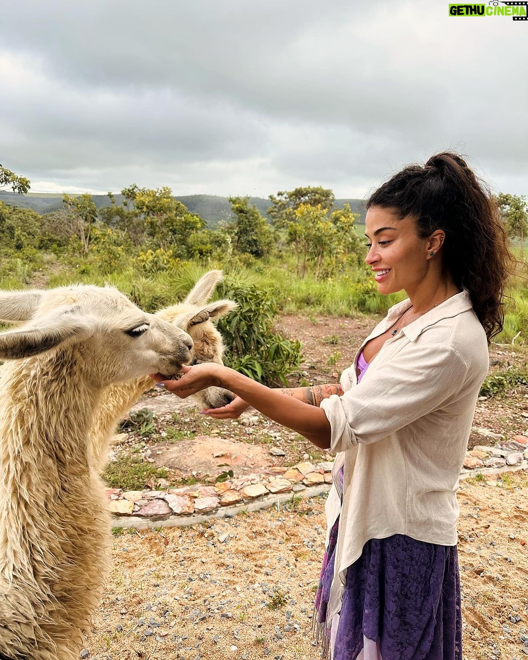 Aline Campos Instagram - Sobre um dia nublado perfeito, vibrando mto AMOR 💜🙏🏾 @paradiseranchbrasil Chapada dos Veadeiros
