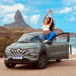Aline Campos Instagram - Noronha e carro 100% elétrico tem tudo a ver✨ Meus dias pela ilha foram de energia limpa, graças a @renaultbrasil 👏🏾 Com robustez de SUV e altura do solo de 16,6cm, o Kwid E-tech 100% me proporcionou uma experiência única!! 🚙 Fora que em vários pontos da Ilha tinham ecopostos pra carregar quando quisesse, apesar de que só foi necessário uma carga pra eu ficar todos os dias da minha viagem!!🤩 #noronhacarbonozero Fernando de Noronha