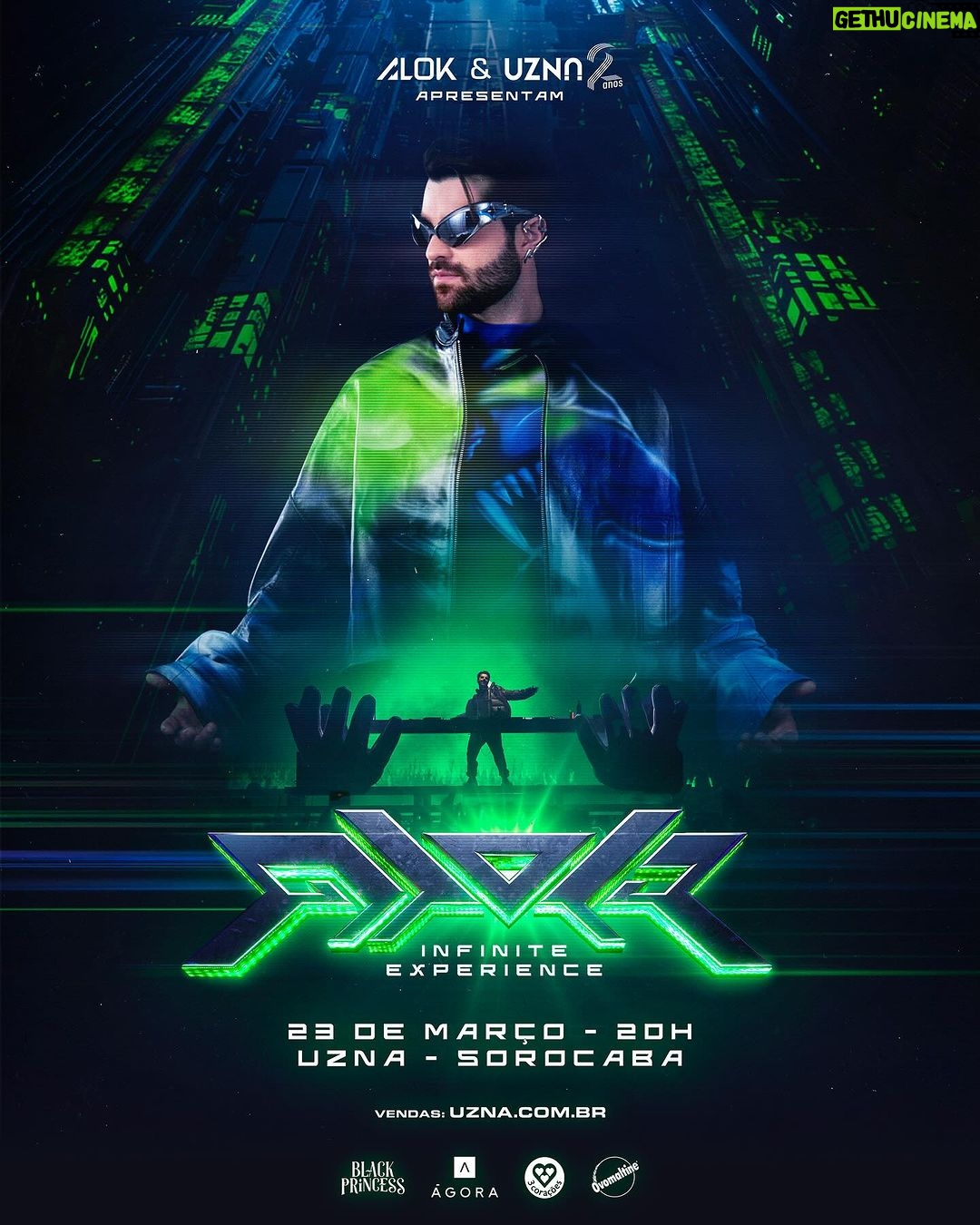 Alok Instagram - Meu retorno ao Brasil e a primeira edição 2024 do meu show especial “Alok Infinite Experience” @alok.aie será em Sorocaba (SP)! ❇️ Abertura das vendas amanhã (05/03) ao meio-dia. Todas as infos em uzna.com.br e @uzna.oficial ❇️ My label @alok.aie is returning with me to Brazil after a few shows last summer in Europe 🇧🇷
