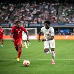 Alphonso Davies Instagram - Great team performance! One more game to go💪🏾 #AD19⚡️ Las Vegas, Nevada