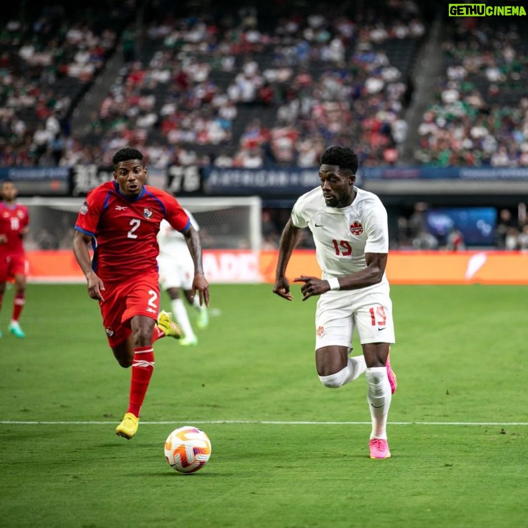 Alphonso Davies Instagram - Great team performance! One more game to go💪🏾 #AD19⚡️ Las Vegas, Nevada