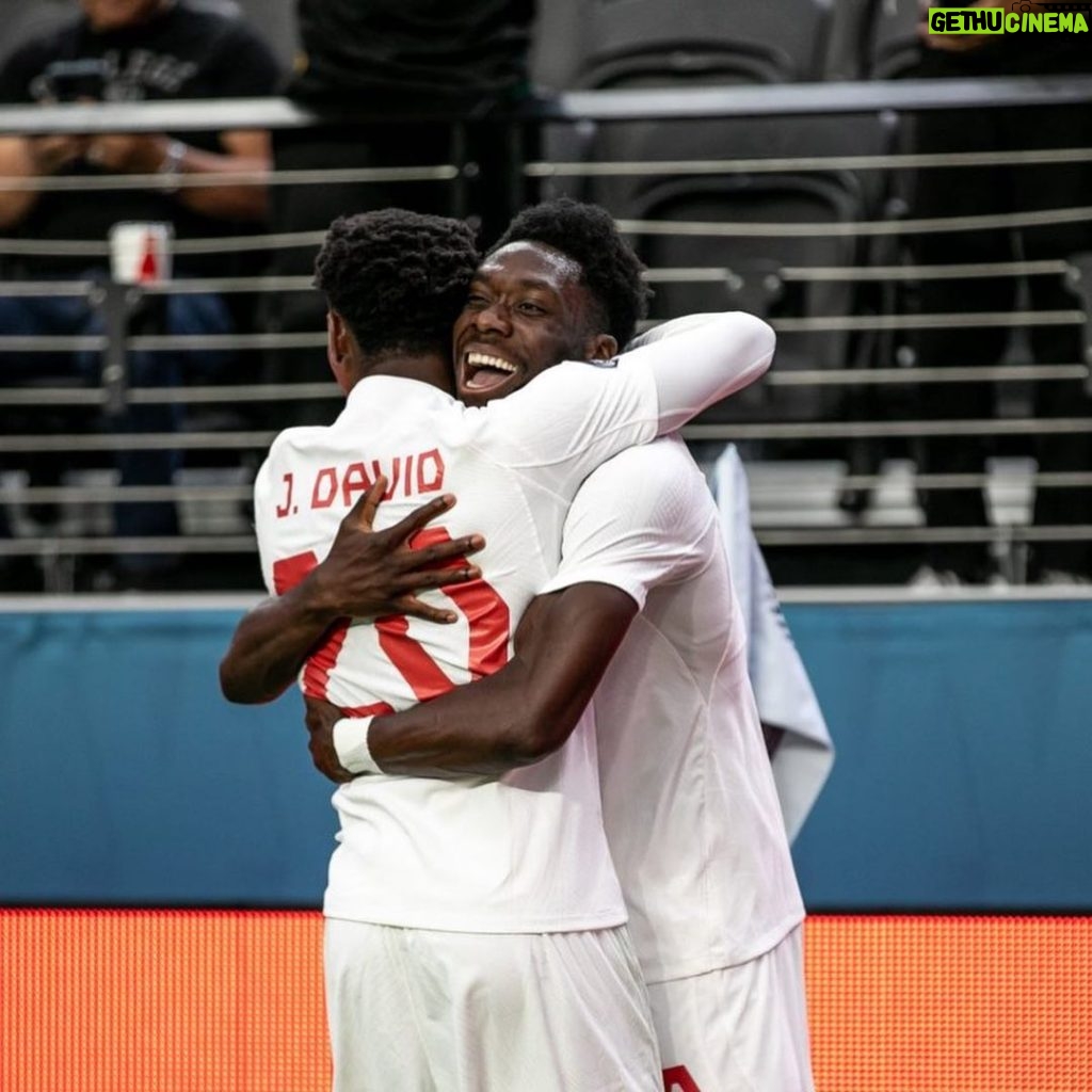 Alphonso Davies Instagram - Great team performance! One more game to go💪🏾 #AD19⚡️ Las Vegas, Nevada