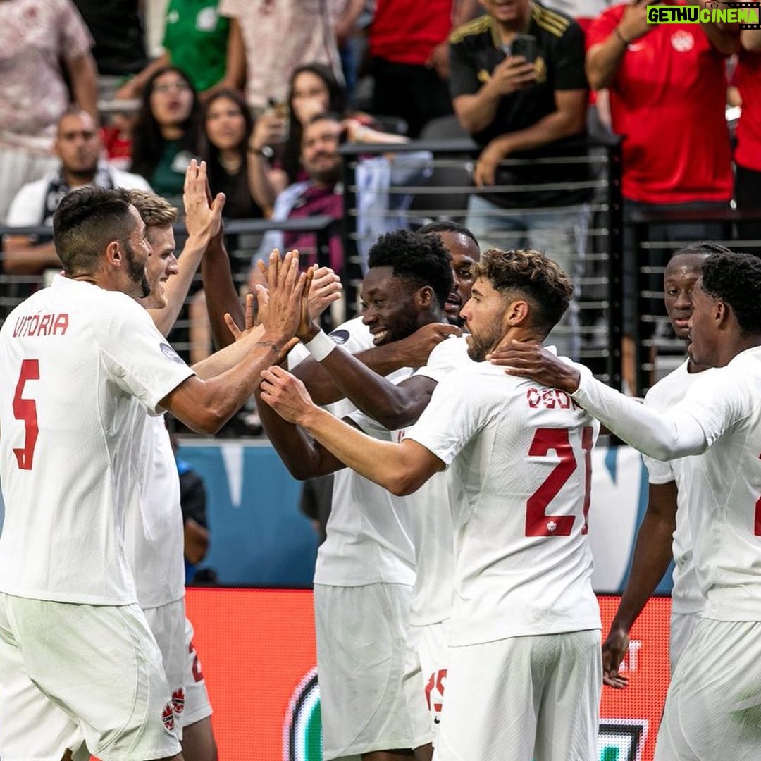 Alphonso Davies Instagram - Great team performance! One more game to go💪🏾 #AD19⚡️ Las Vegas, Nevada
