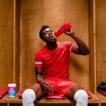 Alphonso Davies Instagram – Hydrated & Ready for the week! 💧 ⚡ @biosteelgermany