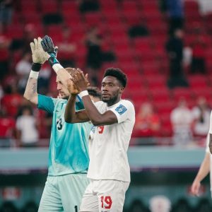 Alphonso Davies Instagram - A disappointing result against a top team in the World Cup. But we got two more games to go, we go again on Sunday! 

Thank you to all the fans for their support !🙏🏾