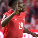 Alphonso Davies Instagram - To celebrate World Cup Month, we’re taking a look back on our favourite qualifying moments 🔥 We begin with the goal that had people dreaming… A moment of magic from @alphonsodavies 🪄 🎥: @onesoccer #WeCAN #CANMNT