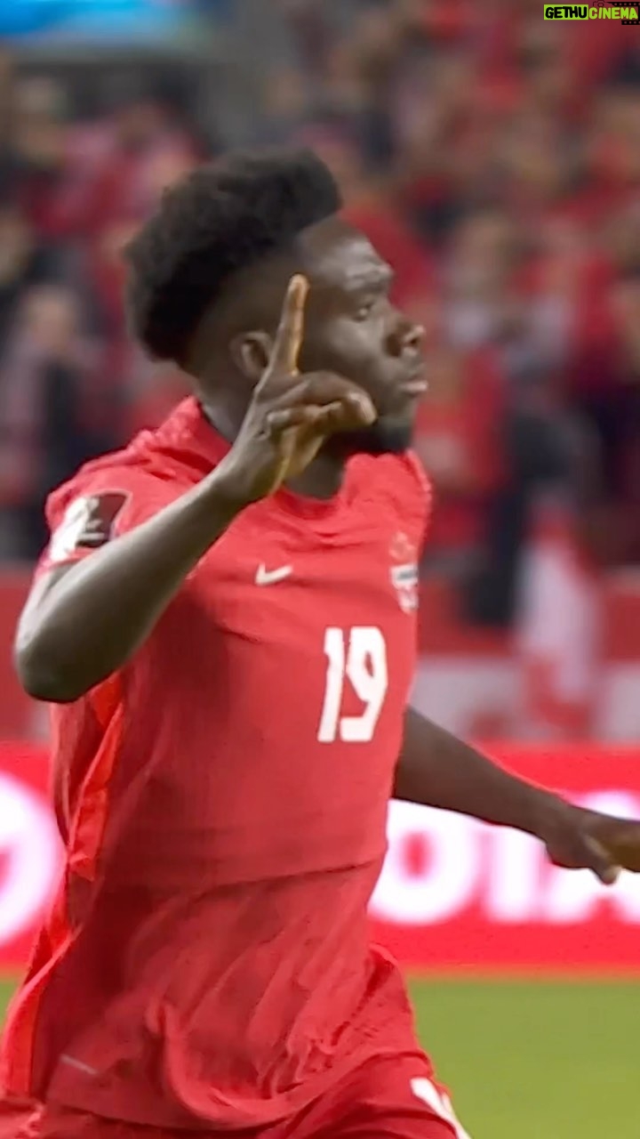Alphonso Davies Instagram - To celebrate World Cup Month, we’re taking a look back on our favourite qualifying moments 🔥 We begin with the goal that had people dreaming… A moment of magic from @alphonsodavies 🪄 🎥: @onesoccer #WeCAN #CANMNT