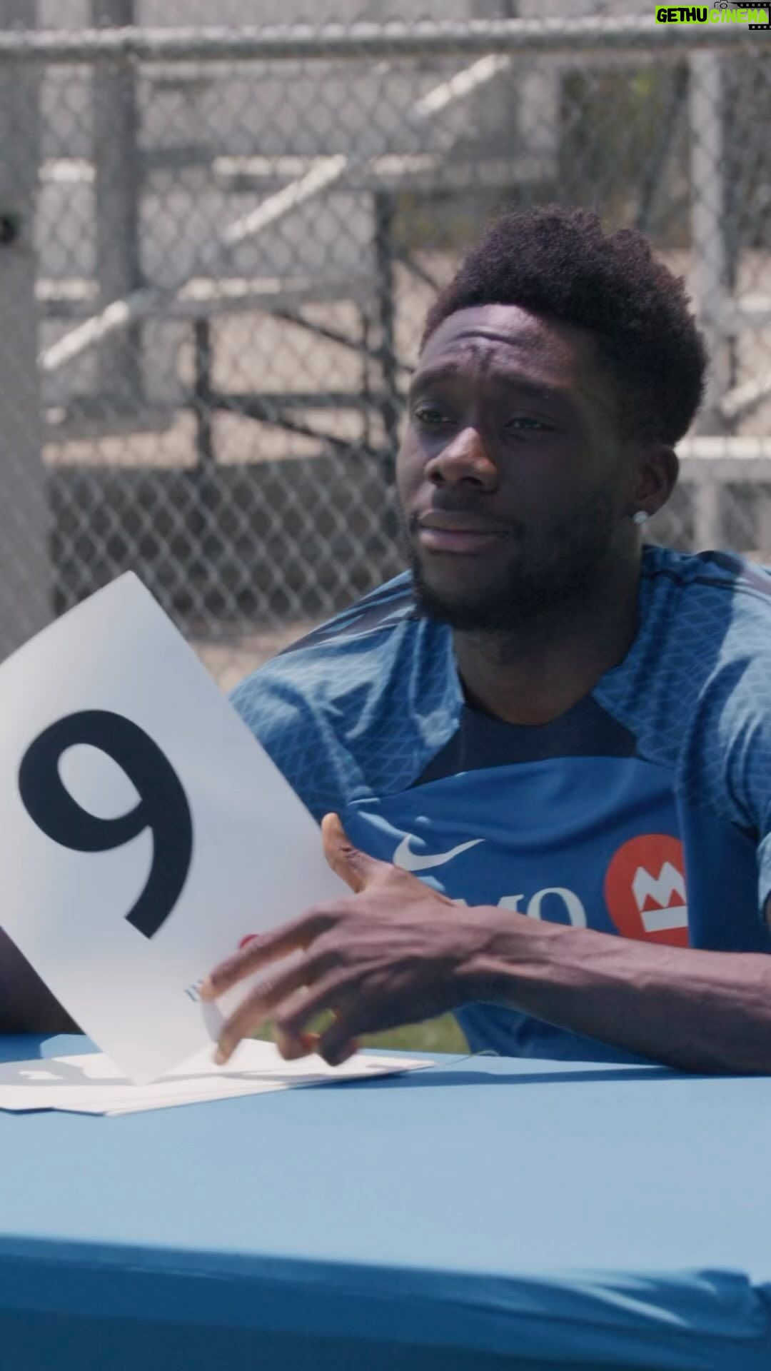 Alphonso Davies Instagram - These goal celebrations are 🔥🔥 – I gave them all a 10! Which one’s your favorite, @bmocanada #BMOGrowTheGame #BMOPartner