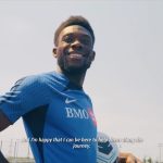 Alphonso Davies Instagram - Quick recap of the summer’s @bmocanada youth clinic! We put in work and had a lot of fun. ⚽ #BMOGrowTheGame #BMOPartner