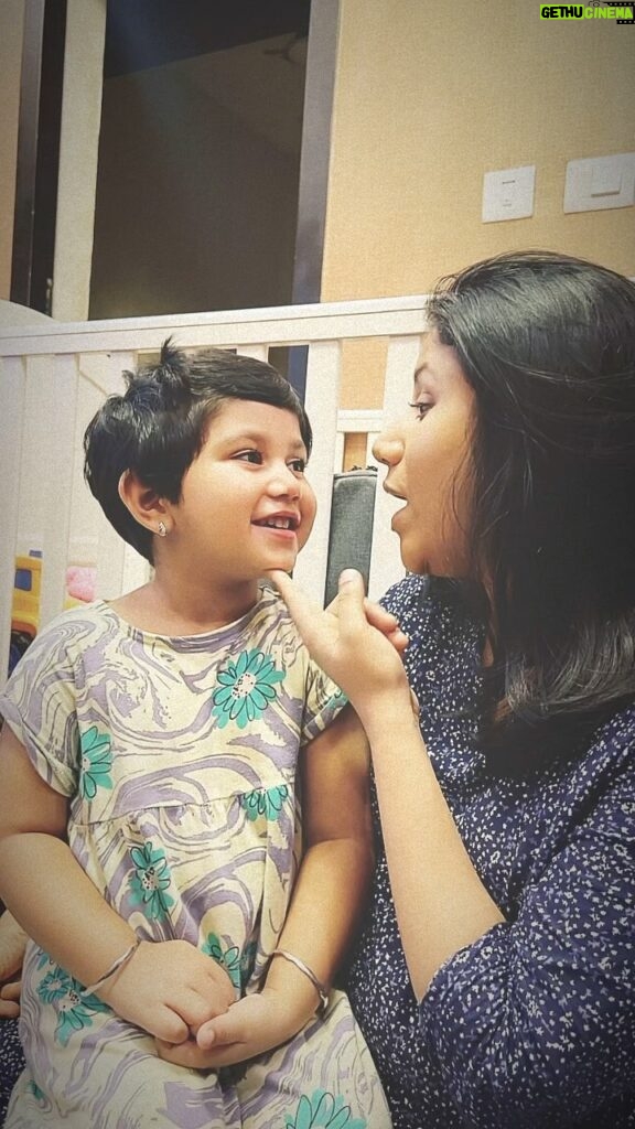 Alya Manasa Instagram - #aila papa started her reels Aila in action