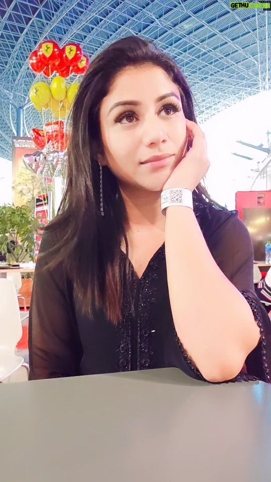 Alya Manasa Instagram - Me right now in FERRARI WORLD The place where the world's fastest roller coaster π’ exist Come join me Thanks π @key4tours for the best tour #ferrari world #abudhabi #key4tours visit everywhere