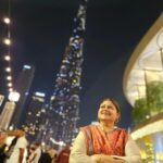 Alya Manasa Instagram - Pattu and mom @burjkhalifa #dubai🇦🇪