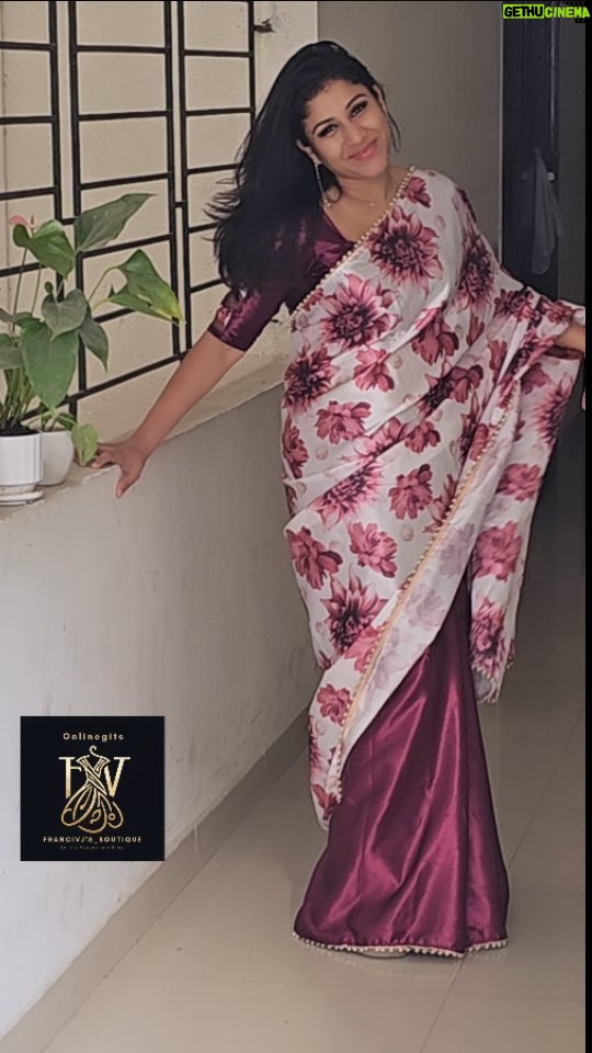 Alya Manasa Instagram - Beautiful song & a Beautiful saree makes the best combo Saree @onlinegits_ If u want to buy elegant sarees then follow @onlinegits_