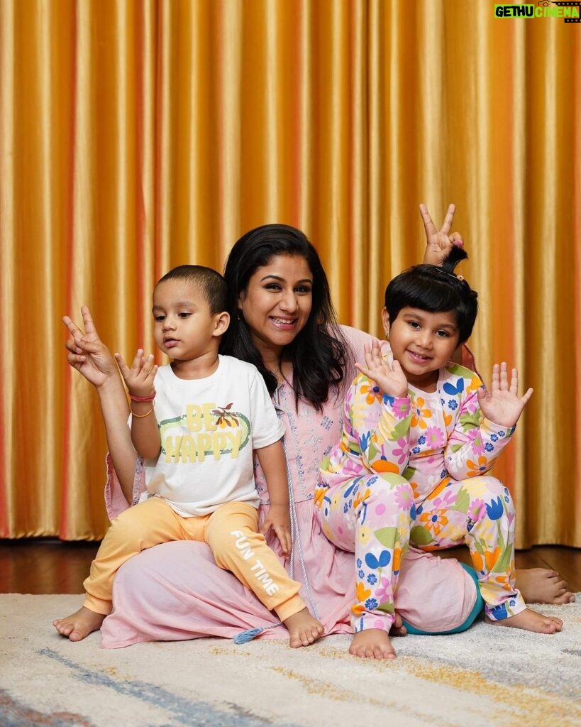 Alya Manasa Instagram - Summers are here and as a mom, I always prioritize comfort when choosing outfits for my kids. Seeing them strut around with confidence and comfort is what mommy dreams are made of! And my kiddos are all set to bloom in their adorable outfits from the Firstcry Spring Summer Collection! Whether it’s my little boy rocking his cool colors or my princess twirling in her vibrant dress, every piece is a burst of joy and style! And the quality is top-notch, made from soft, breathable fabrics that keep them happy and carefree all day long. Don’t miss out on @firstcryindia ’s amazing Spring Summer collection for your lil ones! Use my special code ‘ALYASS24’ to enjoy a fantastic discount - 50% off on fashion and 42% on everything else! #firstcryspringsummer24 #springiton2024 #firstcryfashion #FussNowAtFirstcry #firstcryIndia #firstcry #shopatFirstcry
