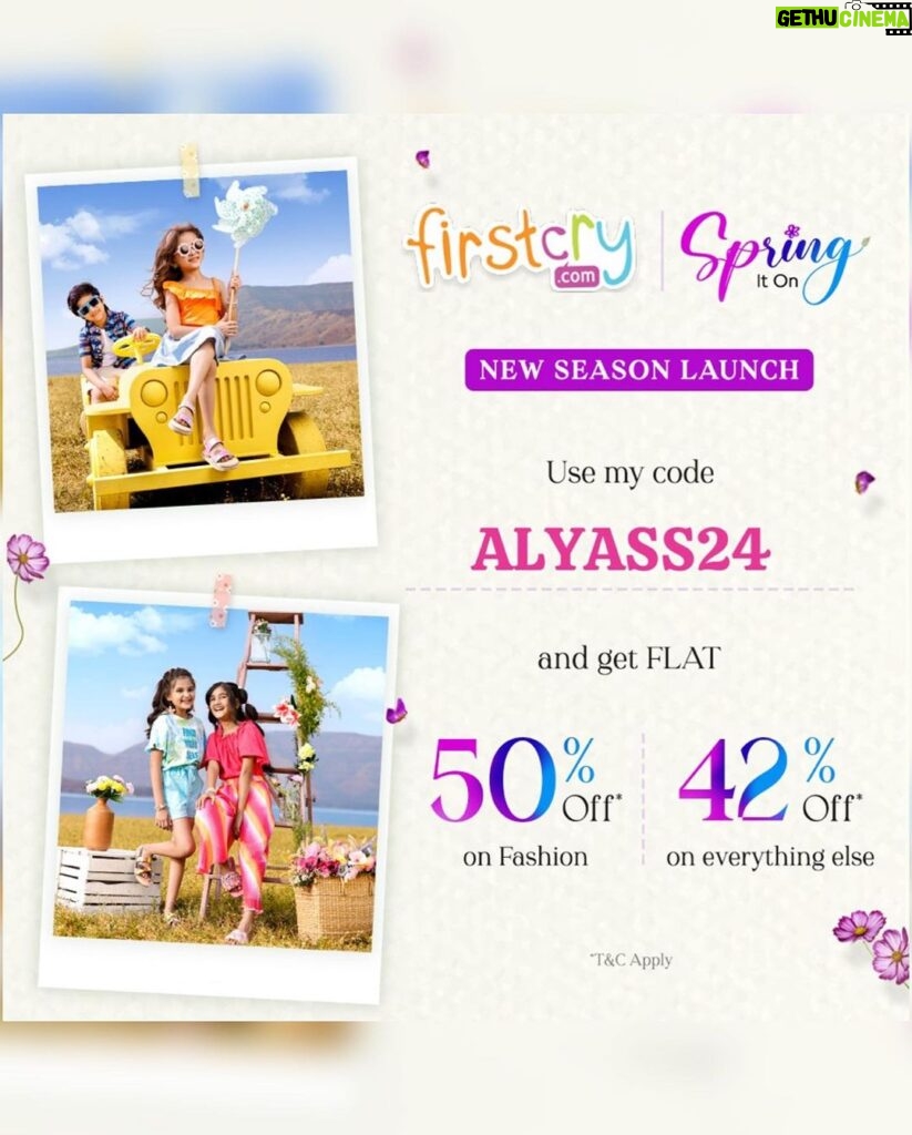 Alya Manasa Instagram - Summers are here and as a mom, I always prioritize comfort when choosing outfits for my kids. Seeing them strut around with confidence and comfort is what mommy dreams are made of! And my kiddos are all set to bloom in their adorable outfits from the Firstcry Spring Summer Collection! Whether it’s my little boy rocking his cool colors or my princess twirling in her vibrant dress, every piece is a burst of joy and style! And the quality is top-notch, made from soft, breathable fabrics that keep them happy and carefree all day long. Don’t miss out on @firstcryindia ’s amazing Spring Summer collection for your lil ones! Use my special code ‘ALYASS24’ to enjoy a fantastic discount - 50% off on fashion and 42% on everything else! #firstcryspringsummer24 #springiton2024 #firstcryfashion #FussNowAtFirstcry #firstcryIndia #firstcry #shopatFirstcry