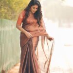 Alya Manasa Instagram - 🌟SEEK RESPECT 🌟 NOT ATTENTION 🌟 BCOZ RESPECT LASTS LONGER🌟 Look sculpted by this team Saree & blouse @thenmozhidesigns Makeup @sharanyas_makeupartistry Jewellery @new_ideas_fashions Hairdo @shanthimakeupstudio Moment locked by 🤔Vera yaaru @prasami_photography