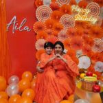 Alya Manasa Instagram – Celebrated aila’s birthday very happily 😊 tnxs @sanjeev_karthick
For so much efforts to make this so special for her

Outfit Amazingly designed by my sister @m_lady_couture 
Decor kalakitanga what an amazing work @mdeventhub 

Full vdo will be soon @cineulagam yutube chnl 

..Thanks to all the love n support for aila #aila #birthday #march20th