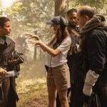 Alycia Debnam-Carey Instagram - Tonight is the night. I can’t really explain how much it means that I get to share my directorial debut with you all. It was a wild ride and a trial by fire. One that demanded new world building, huge set pieces, 3 working cameras (one of which was always on a crane), emotional story telling and intense conditions. (Notably some terrible wasps) But It was the most exhilarating and rewarding experience. This cast, this crew; are family and offered the most extraordinary support, love and guidance on an episode that demanded a lot. Thank you to @michaelsatrazemis for being my mentor and same same. My incredible cast @danaygarcia1 @ruben.blades @colbyhollman and @spensergranese And a crew that lifted me up through it all. Thank you for everything. I can’t wait for you all to see tonight’s episode and I am so excited for this new chapter I get to explore. Tonight 9/8c on @amc_tv @feartwd #badbitchesforever 💅🏼💀