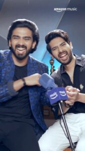 Amaal Mallik Instagram - Have you done the Vibe Check? Well, I did one with bhaijaan @amaal_mallik 😎 #GoDesi with us and @amazonprimemusicin #AdFreeMusic #IncludedWithPrime #amazonmusicin Armaan styled by @malvika_tater Outfit @yavi