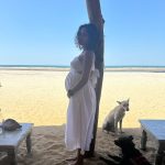 Amala Paul Instagram – Babe with baby bump 🤍🪬🪬🪬