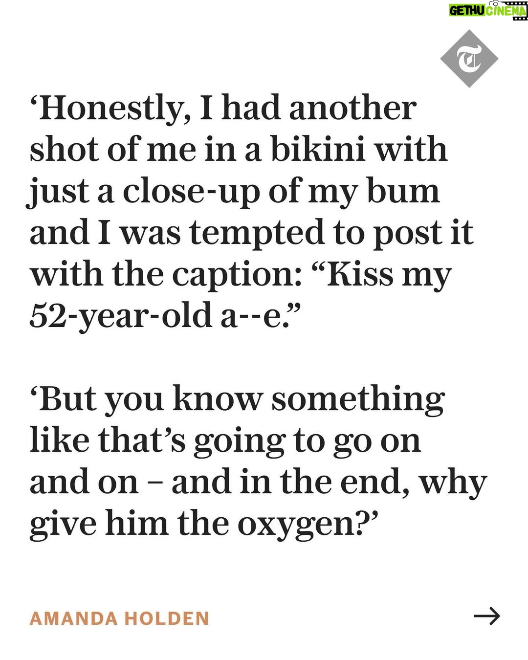 Amanda Holden Instagram - 🗣️ 'You reach an age where you care less because you have more of an insight on life,' says @noholdenback. Ahead of her new series on the history of sex, Amanda Holden talks to The Telegraph about double standards – and why she’ll dress how she damn well pleases. 👉 Read the full interview at the link in our bio. #amandaholden