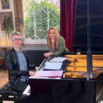 Amanda Holden Instagram - Mandy and Malone! Album cover 😂Sing For The King is on BBC One tonight at 8 o’clock. How we put together a 300 strong choir from across the uk to perform at his Majesty King Charles 3rd - concert on Sunday at Windsor Castle!