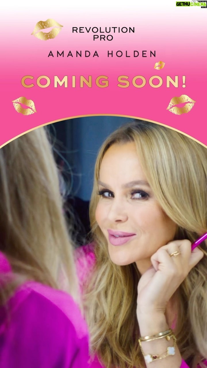 Amanda Holden Instagram - CLOSED - Get ready to discover the glamorous Backstage Secrets of Amanda Holden with a NEW Revolution Pro limited-edition collection to keep you looking fabulous all year long! ✨ Coming soon to our website and exclusively in Superdrug stores 🇬🇧 To celebrate, one lucky person can win the Limited-Edition Collection day of launch! 😍 - HOW TO ENTER: 💖 Follow @makeuprevolution 💖 Comment a ‘✨’ on our last 3 posts 💖 Tag a makeup lover - T&Cs: This competition is open internationally to anyone aged 18+. The giveaway ends at 8:00am BST on Friday April 14th 2023. One winner will be chosen at random by the Revolution team. If you’ve won, you will receive via a private Instagram message by 5pm BST on Friday April 14th 2023. This winner will receive our new Amanda Holden Limited-Edition Collection. The prize is as stated, and no cash or other alternatives will be offered. The prizes are not transferable. Prize will be shipped within 28 days of competition end. This promotion is in no way sponsored, endorsed or administered by, or associated with, Instagram. #RevolutionPro #amandaholden