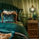 Amanda Holden Instagram - As Amanda & Alan‘s Italian Job is on tonight at 8:30pm I thought I’d share another transformation from our new home! If you were watching the show you’ll know I’m an amateur but a passionate wannabe Interior Designer😂 This is our eldest daughter @lexi.hughes_official bedroom. She is a huge fan of The Great Gatsby and art deco vibes and her favourite colour is green. She and I made a moodboard which we then discussed with the wonderful @noushka_design and together we came up with this unbelievable room! Anouska and I are always on the same page. She is so talented and wonderful and such good fun. My brief is always to make it look and feel like a hotel bedroom! Tap for the tags. I am obsessed with the before and after and I know you lot are too 😂 so enjoy! ❤️