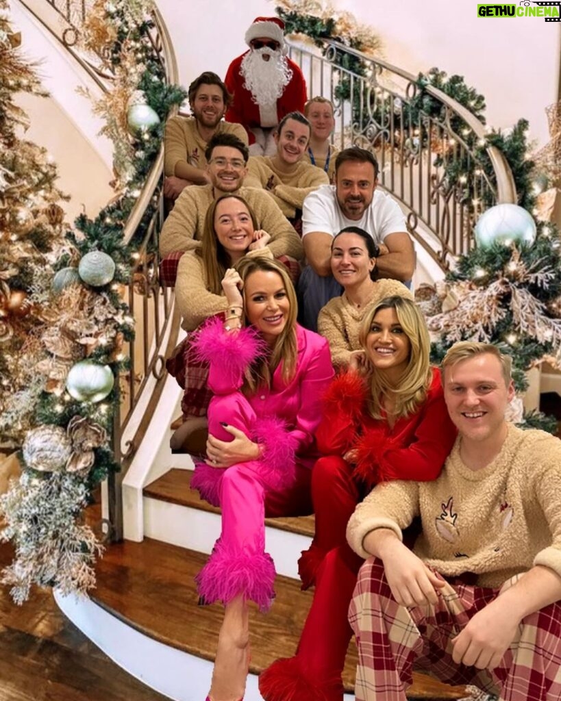 Amanda Holden Instagram - DJ’s in PJ’s best team -another great year of @thisisheart love you. #merrychristmas 🌲