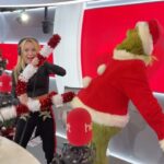 Amanda Holden Instagram - The Grinch just stormed the Heart Breakfast studio! 😱👀😬