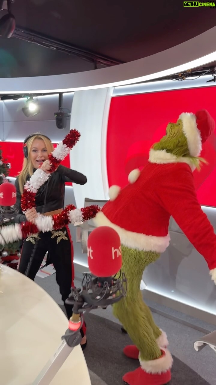 Amanda Holden Instagram - The Grinch just stormed the Heart Breakfast studio! 😱👀😬