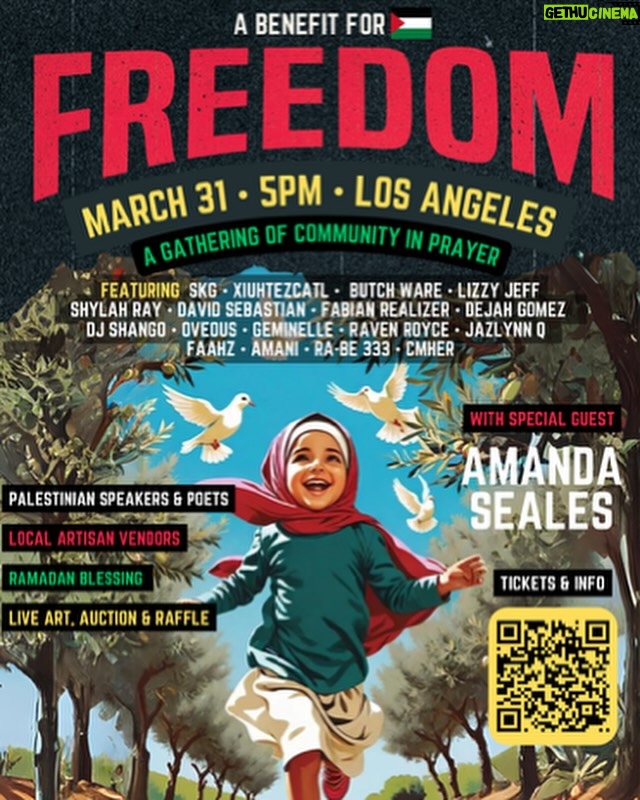 Amanda Seales Instagram - This event was created to raise money for Palestinians who need it. There will be singing and dancing to raise money for Palestinians who need it. They are no longer partnering with HCI international (because of Shaun King affiliation) and have removed both HCI and JVP logos from the flyer. They have partnered with WESPAC, who is directly affiliated and funding the Palestinian youth movement (PYM). They updated the ticket link to say: ALL PROCEEDS will go to WESTPAC FOUNDATION and SkateQilya, a grassroots organization who we have direct communication and a personal relationship with.