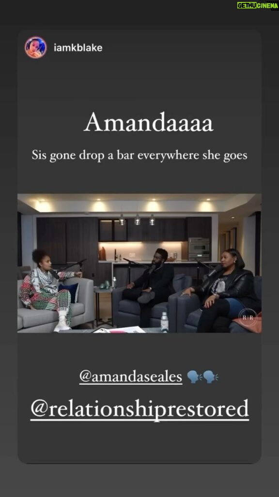 Amanda Seales Instagram - Check out the latest ep of @relationshiprestored Apparently, I was in my bag 😅
