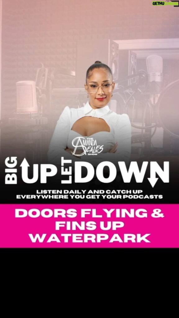 Amanda Seales Instagram - #BigUpLetDown: The #BigUp goes to the Alaska Airlines door that flew off, leading to Boeing’s CEO’s resignation. Today’s #LetDown goes to “Fins Up” waterpark that’s set to open on Lake Lanier in Buford, GA. Catch up on #TheAmandaSealesShow wherever you get your podcasts. #SealesSaidIt