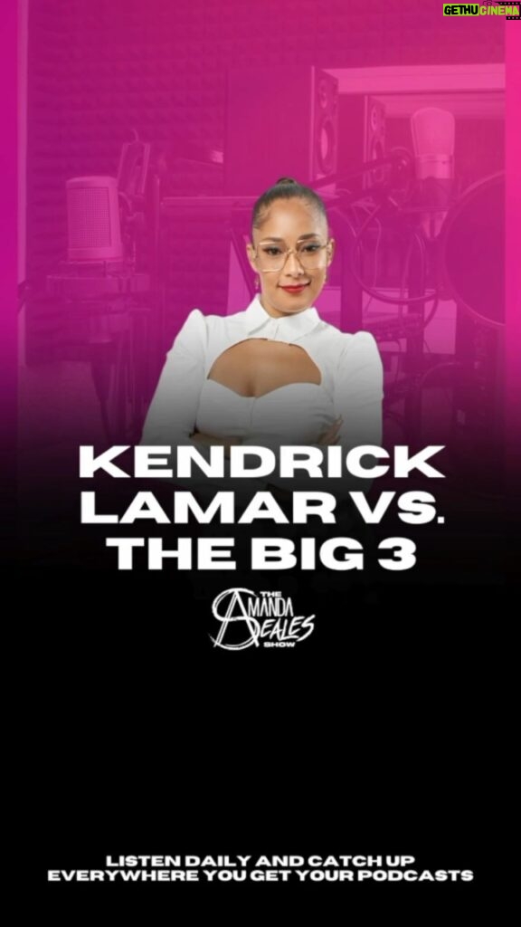 Amanda Seales Instagram - Kendrick Lamar has beef with J. Cole and Drake? This is news to us! Let us know your thoughts on the matter in the comments and call into the show to let #TheAmandaSealesShow crew know. Just dial 1-855-262-6328; the phone lines are open 24/7.