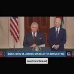 Amanda Seales Instagram - King Abdullah II of Jordan says the word CEASEFIRE in the White House, standing next to Biden. The spin begins...